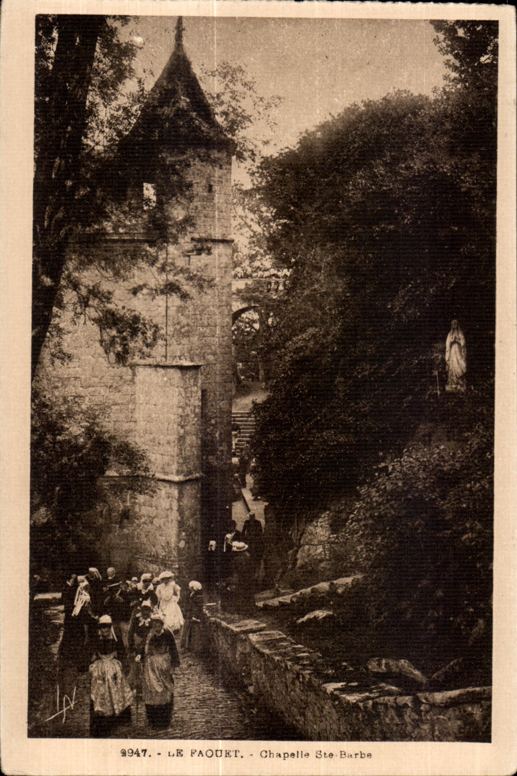 CPA Le Faouet Chapelle Ste Barbe