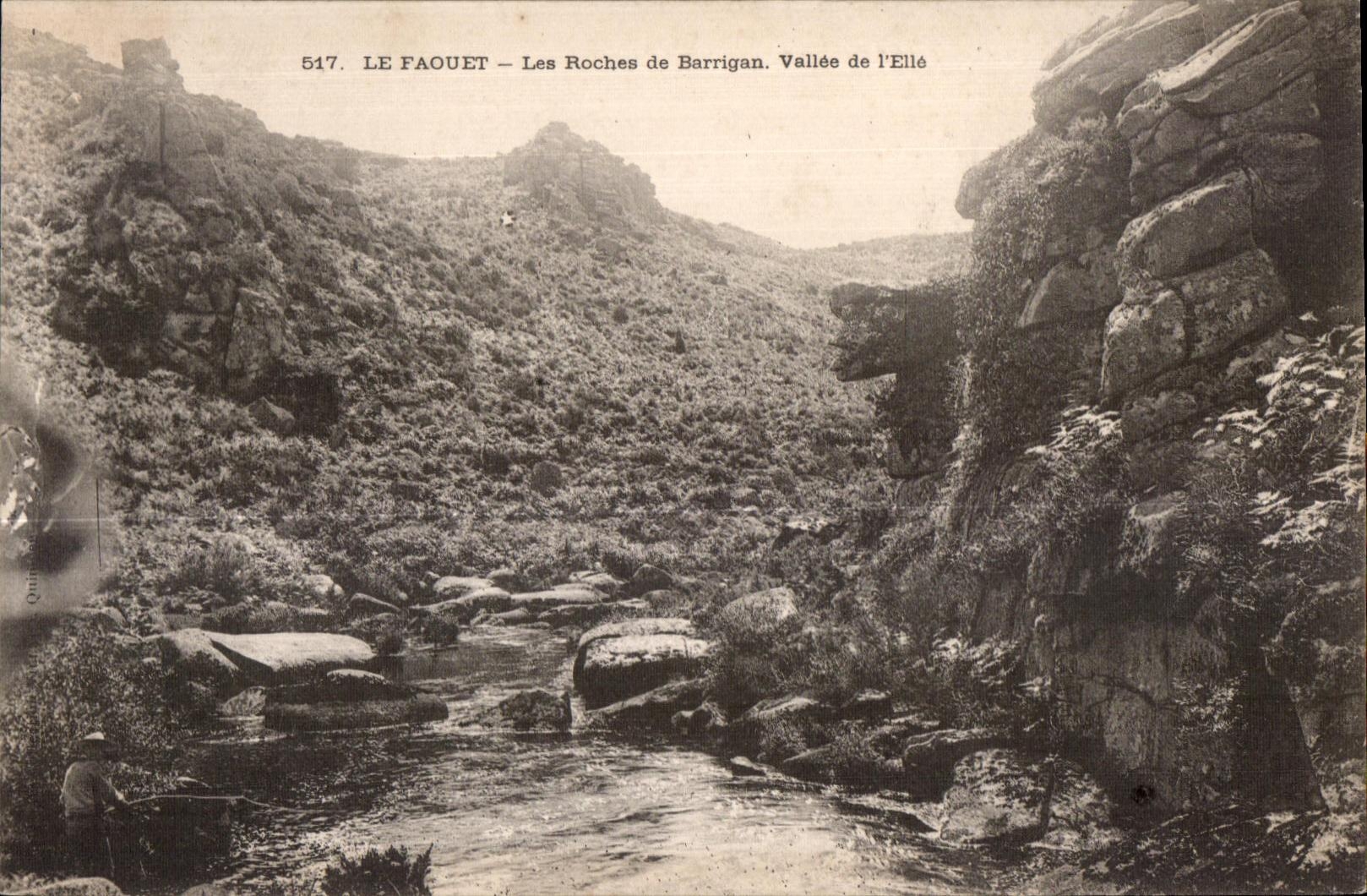 CPA Le Faouet Les Roches de Barrigan Vallee de l Elle