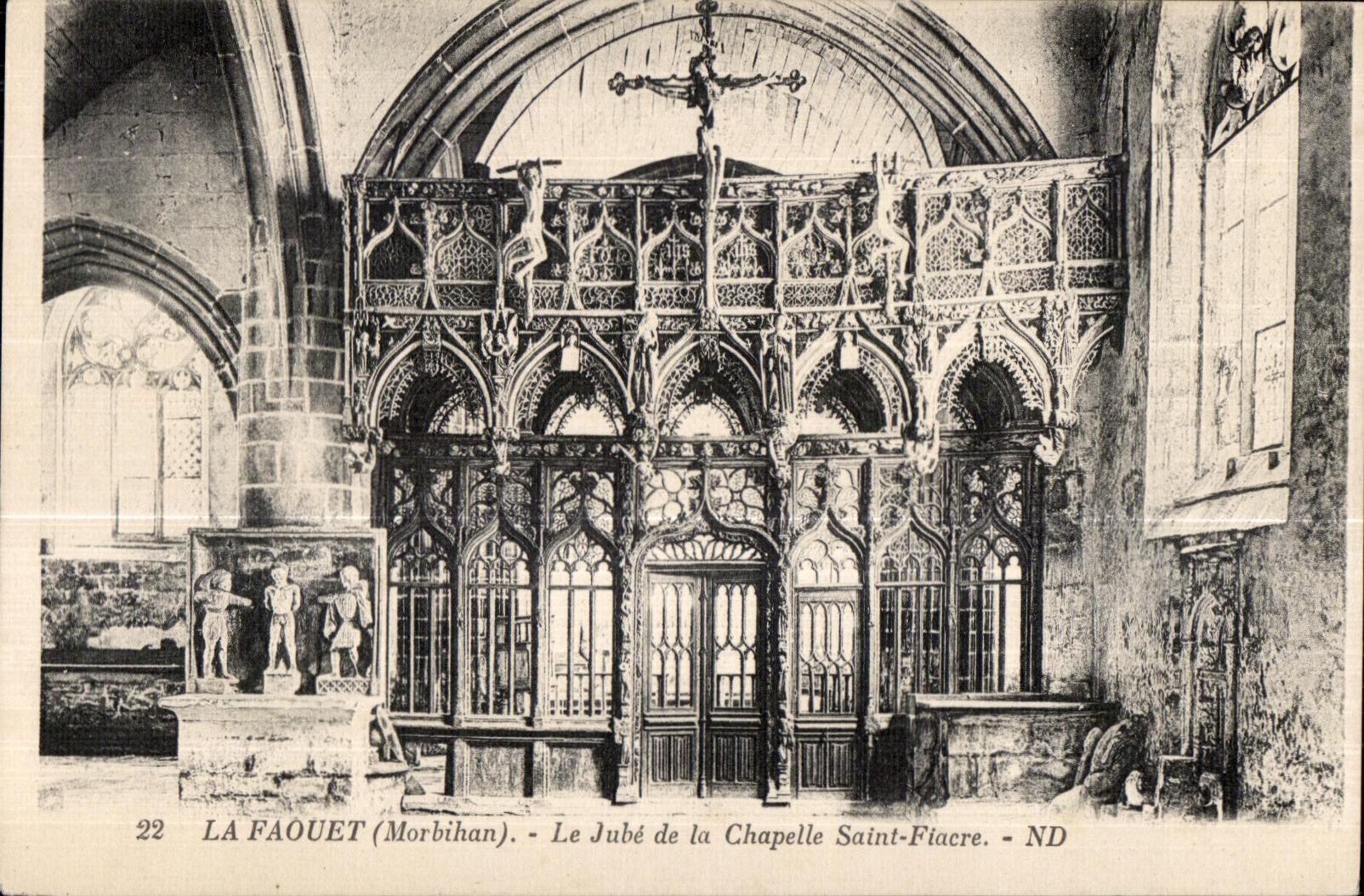 CPA Le Faouet(Morbihan) Le Jube de la Chapelle Saint Fiarce