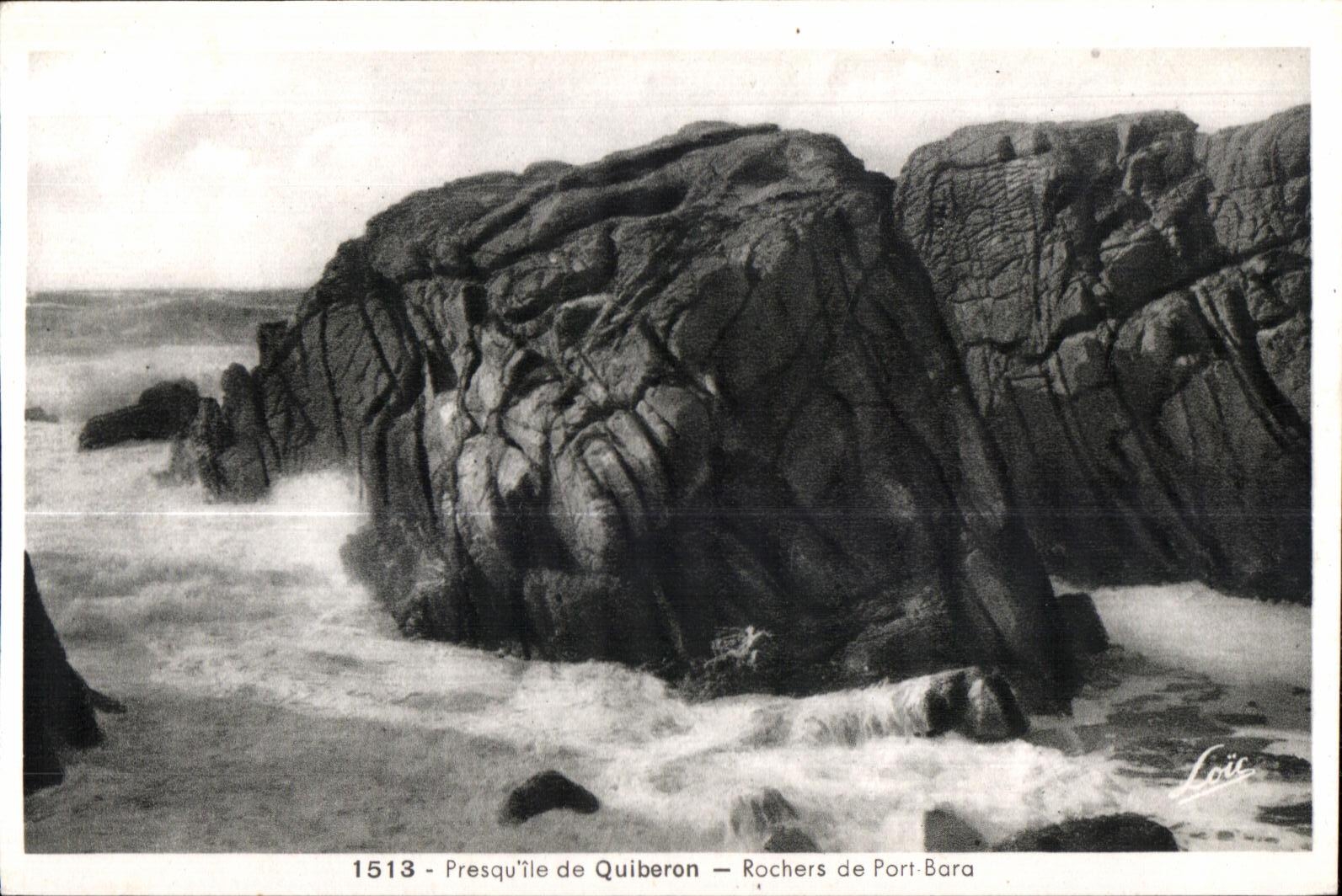 CPA Presqu ile de Quiberon Rochers de Port Bara