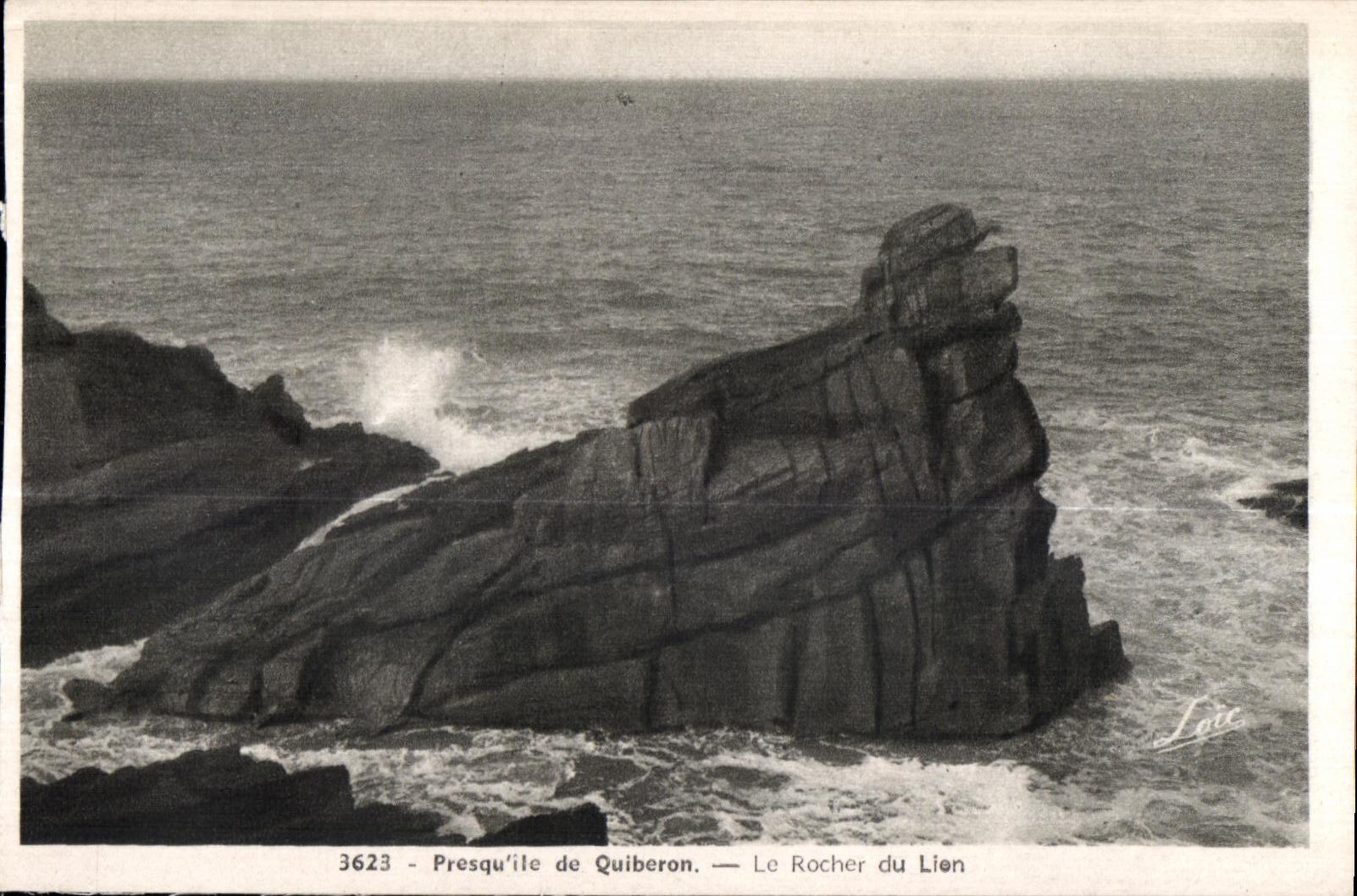CPA Presqu ile de Quiberon Le Rochers du Lion