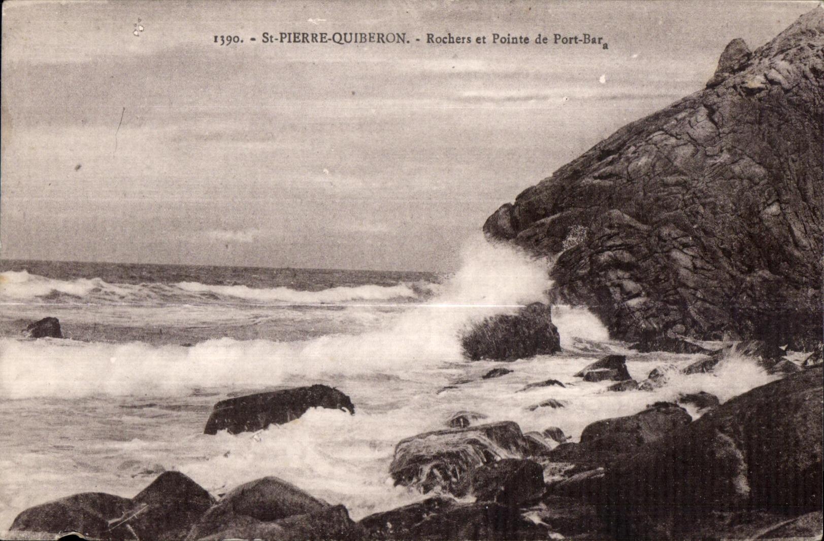 CPA St Pierre Quiberon Rochers et Pointe de Port Bara