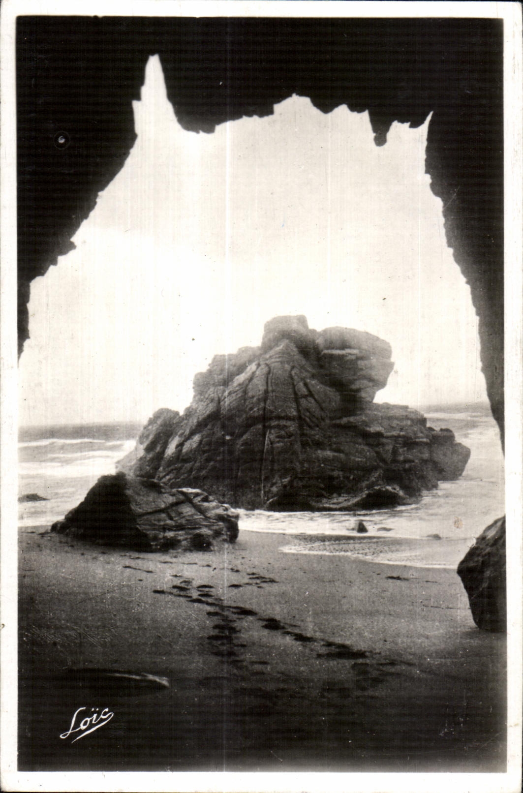 CPA Presqu ile de Quiberon Une entree des Couloirs du Cloitre