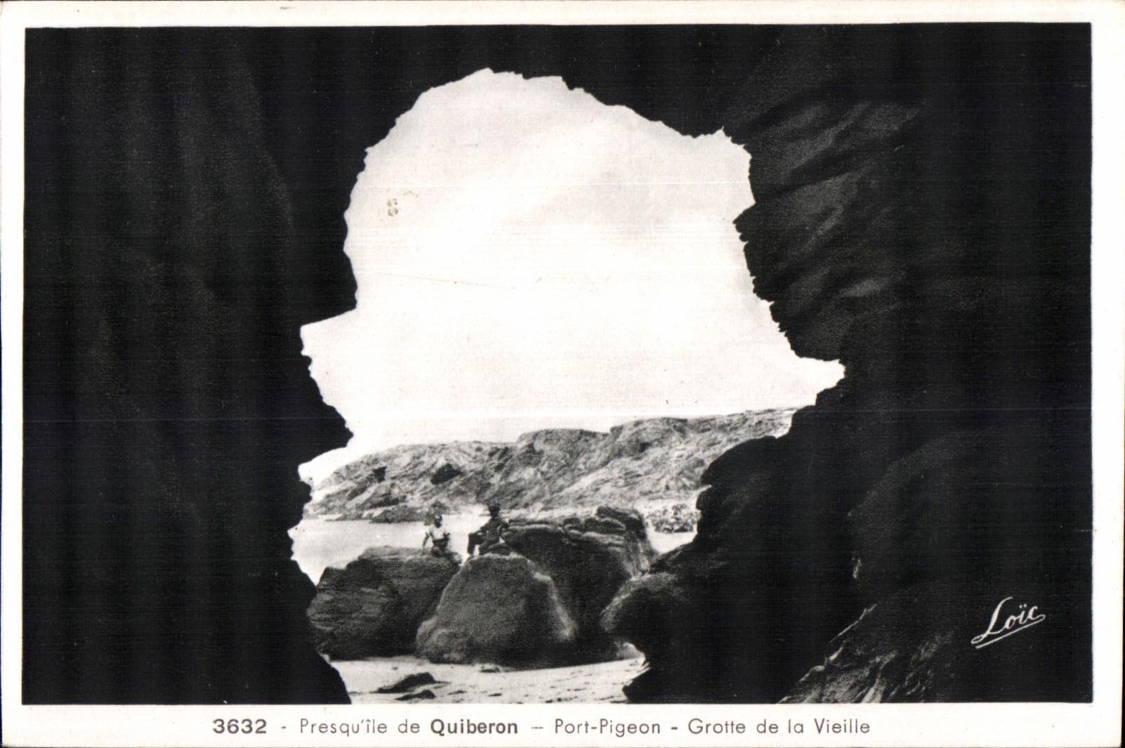 CPA Quiberon Presquile de Port Pigeon Grotte de La Vieille