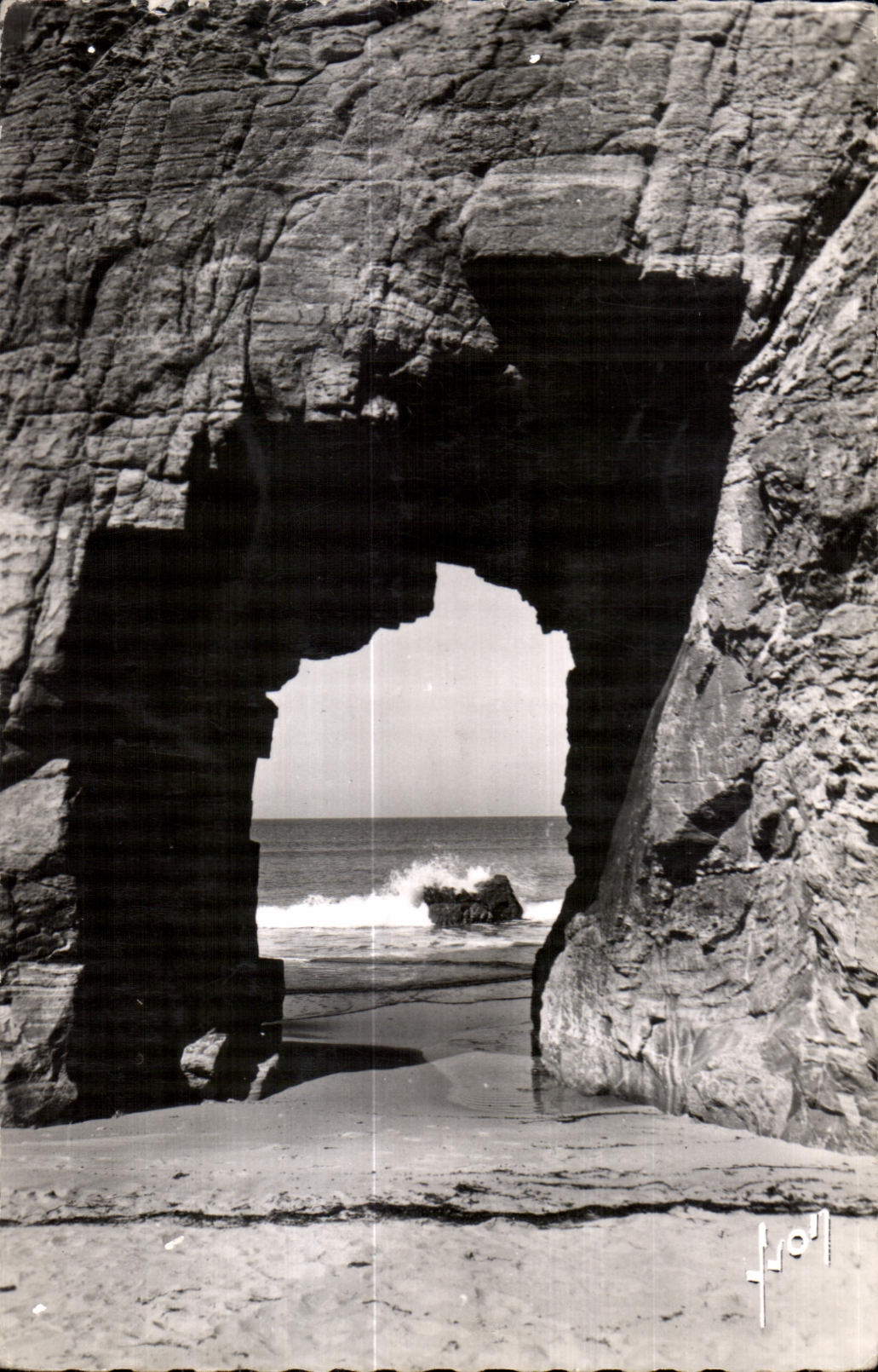 CPA Quiberon Cote Sauvage L Arche de Port Blanc