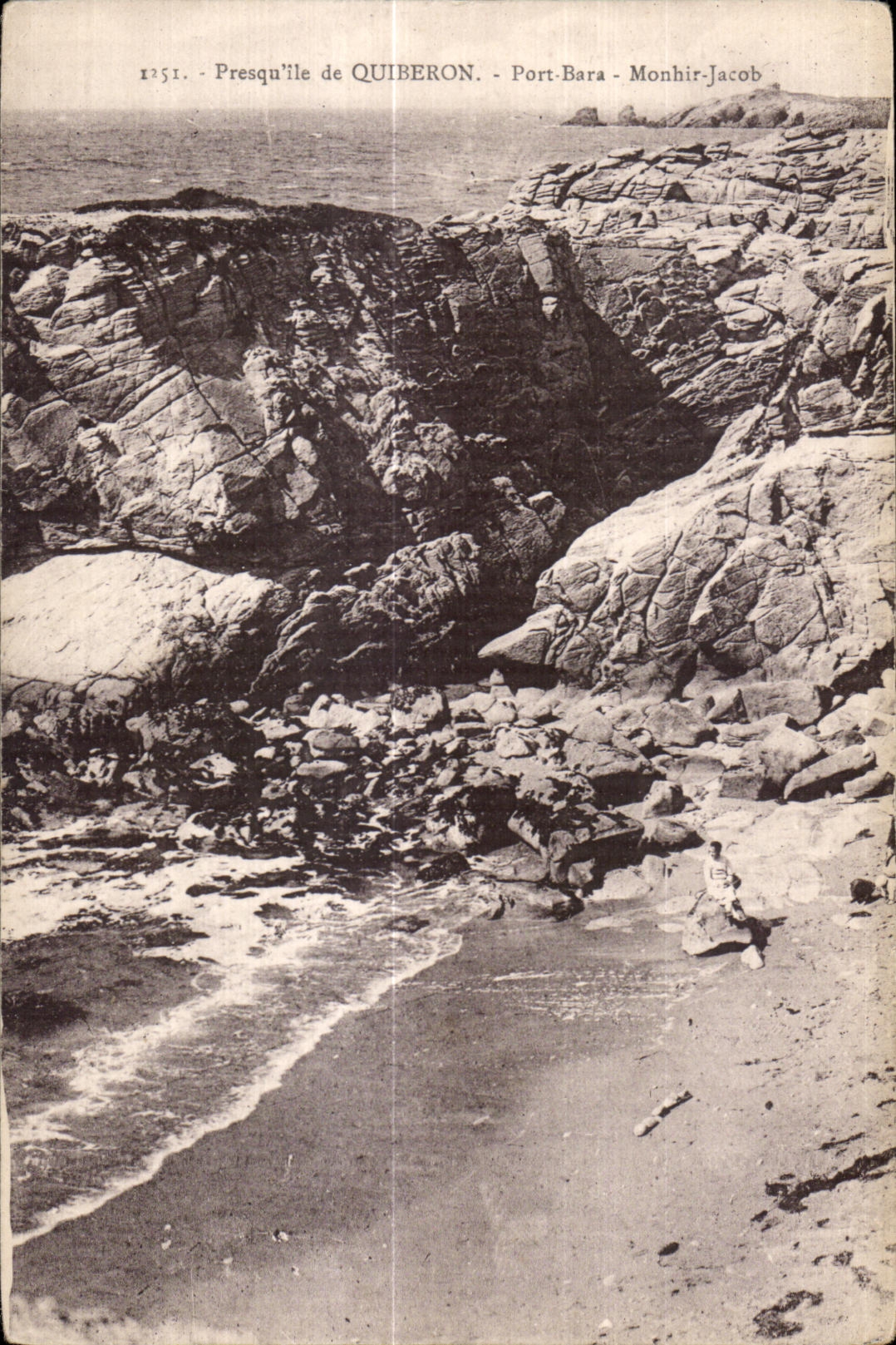 CPA Quiberon Presqu ile de Port Bara Monhir Jacob
