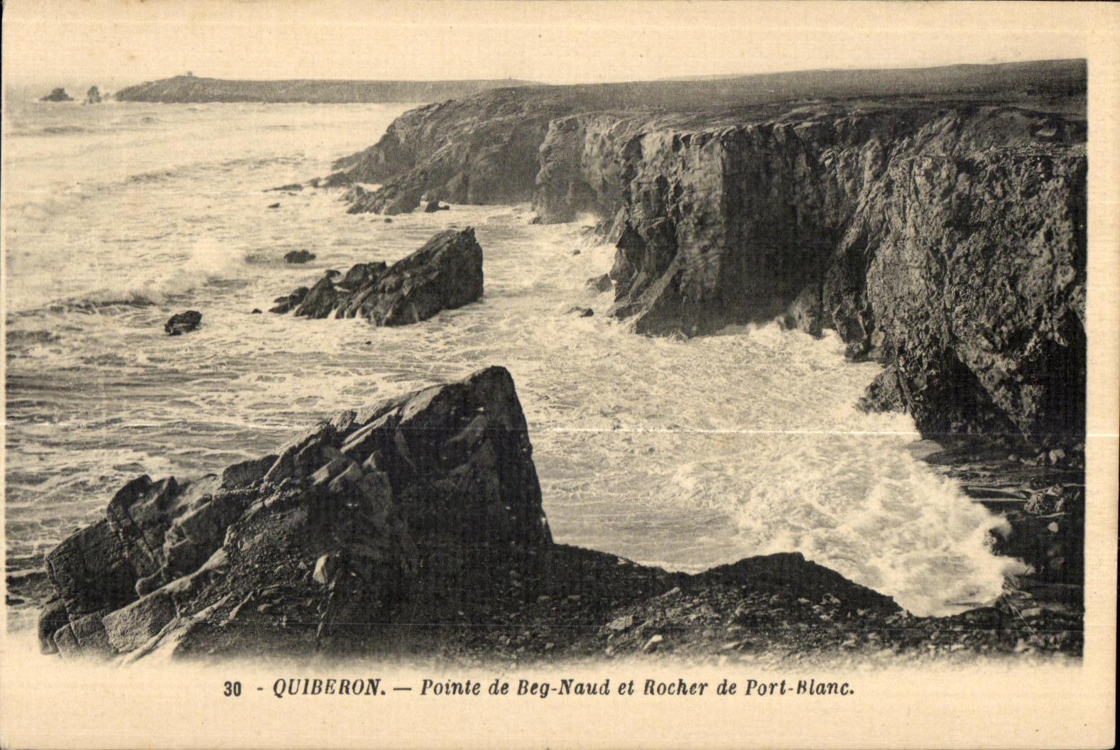 CPA Quiberon Pointe de Beg Naud et Rocher de Port Blanc