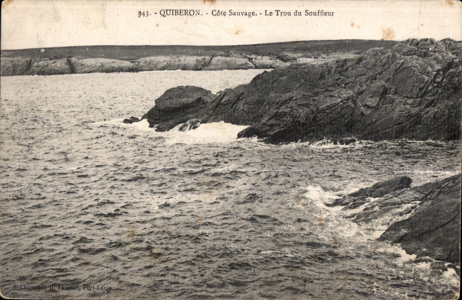 CPA Quiberon Cote Sauvage Le Trou du Souffieur