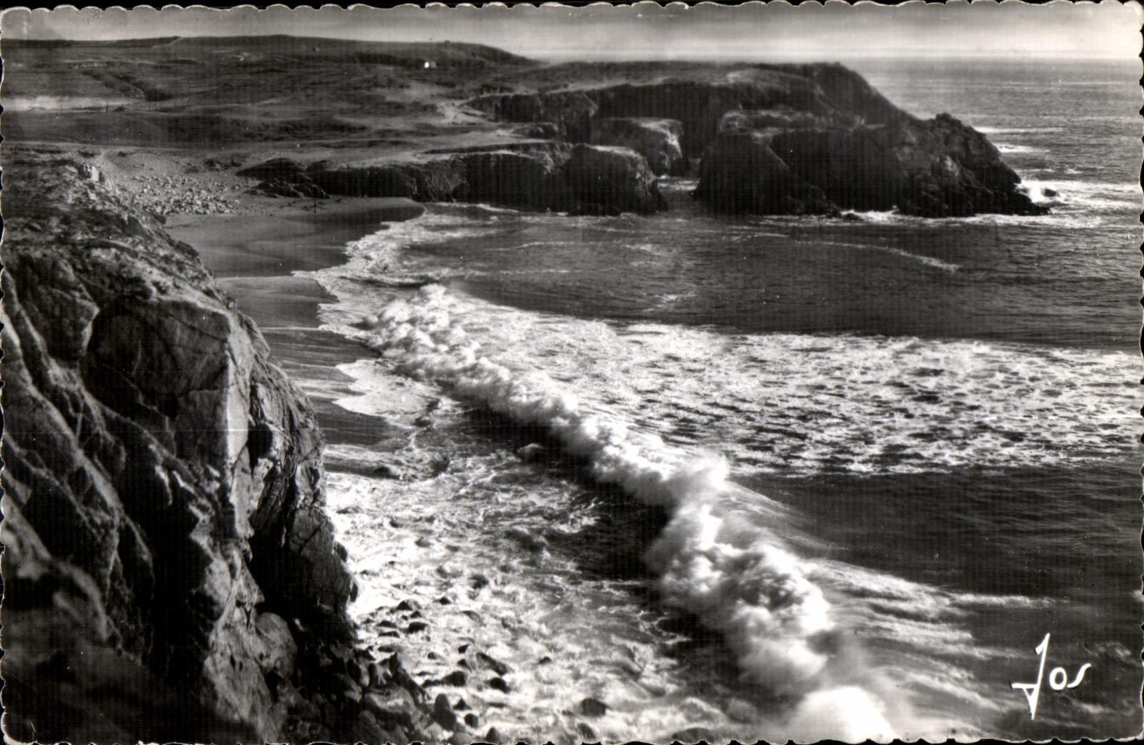 CPA Quiberon Presquile Cotes De Bretagne Entre Port Pigeon et Port Blanc