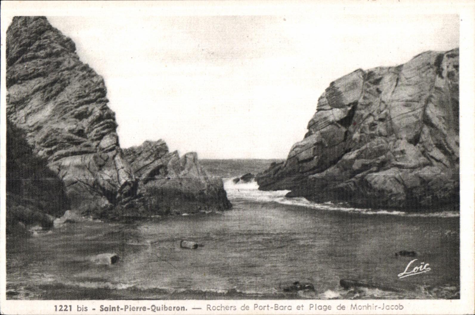 CPA Saint Pierre Quiberon Rochers de Port Bara et plage de Monhit Jocab