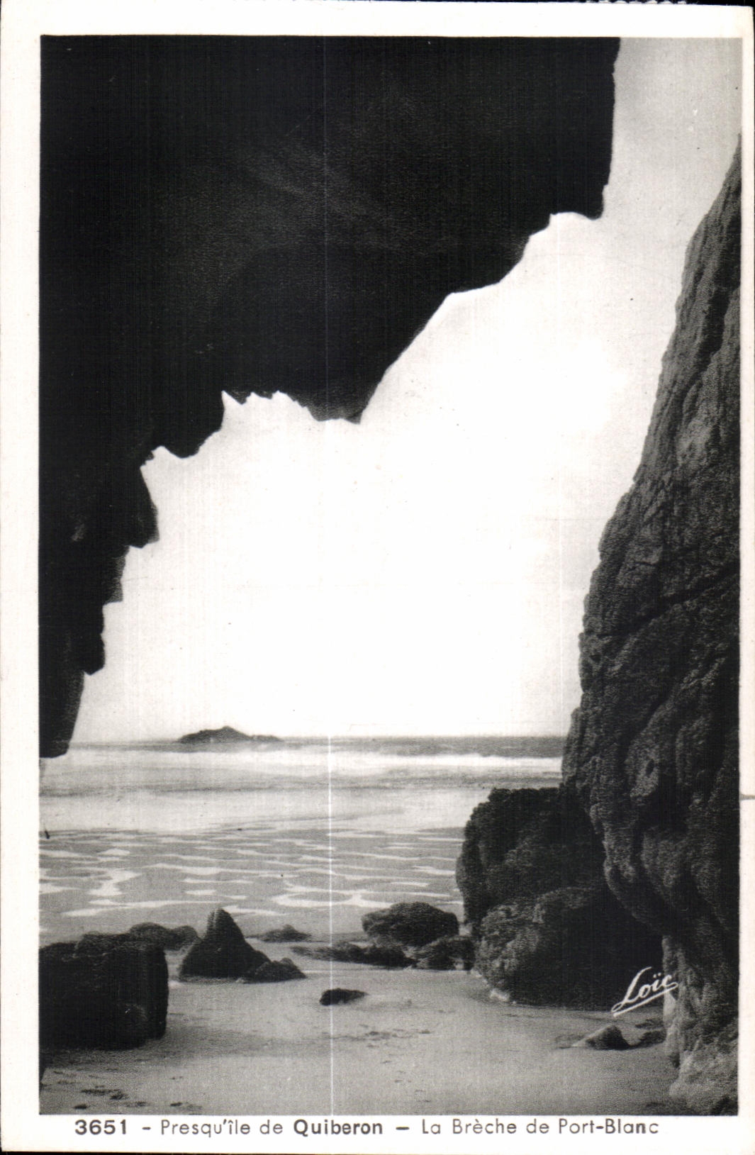 CPA Presqu ile de Quiberon La Breche de Port Blanc