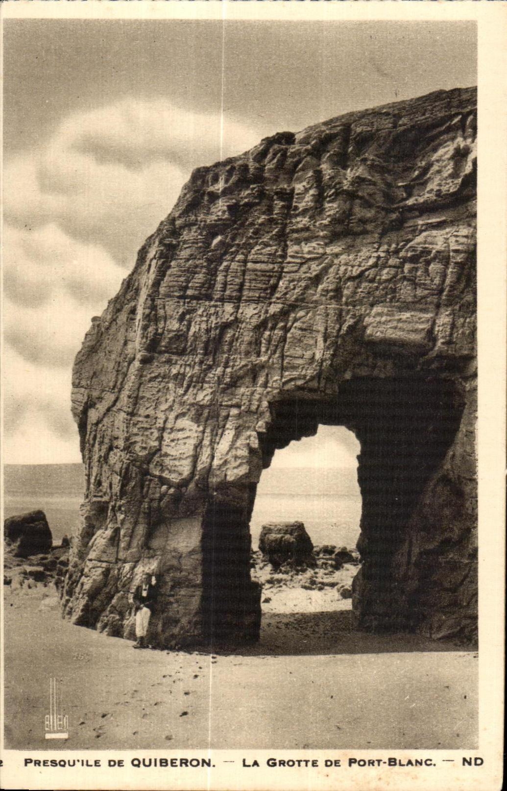 CPA Presqu ile de Quiberon La Grotte De Port Balance