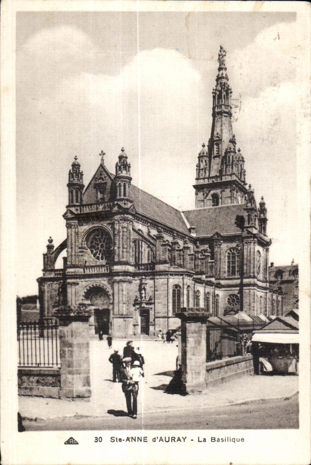 CPA St Anne Auray the Basilica