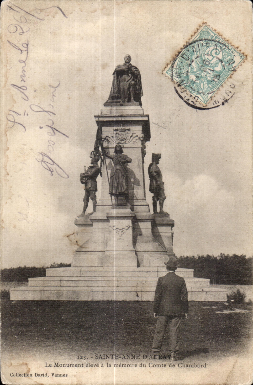 CPA Sainte Anne Auray the Monument raised with the memotre of the Count de Chambord