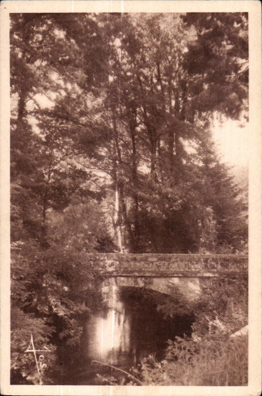 Puente encendido I de Notre Dame de Langonnet Old de la abadia de CPA el