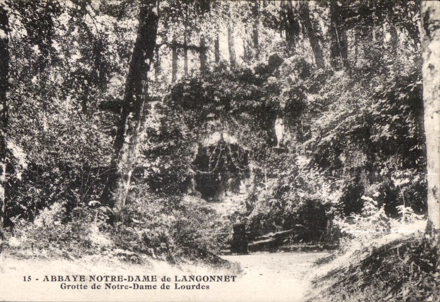 Abadia de CPA nuestra senora de la cueva de Langonnet de nuestra senora de Lourdes