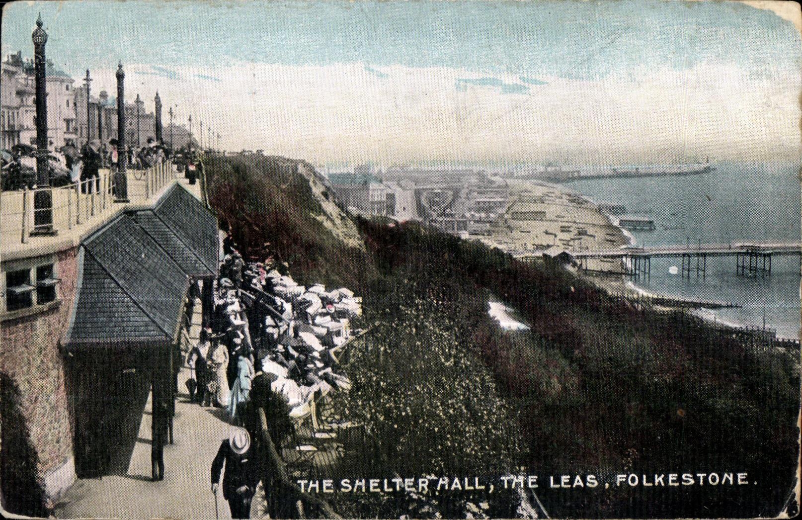 CPA The Shelter Rall The Leas Folkestone