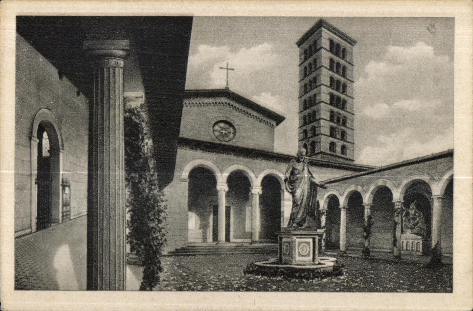 CPA Die Friedenskirche in Sanssouci links Eingang zum Mausoleum