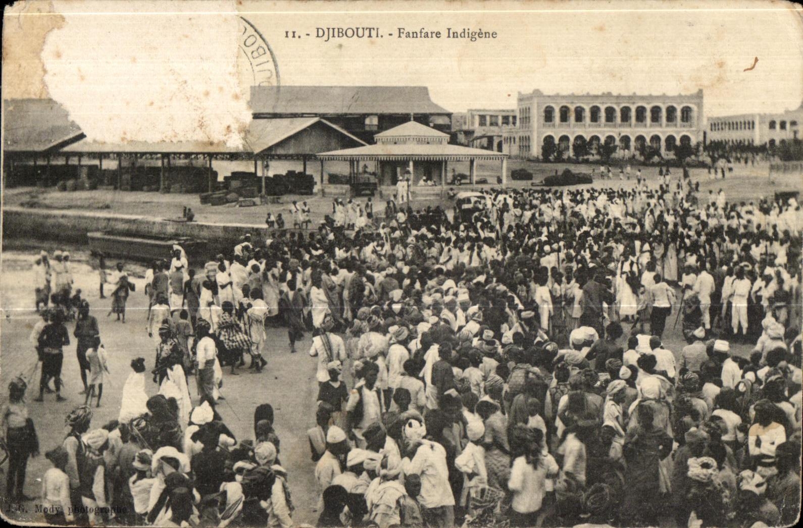 CPA Indigenous Djibouti Fanfare Dimensions of Somalis