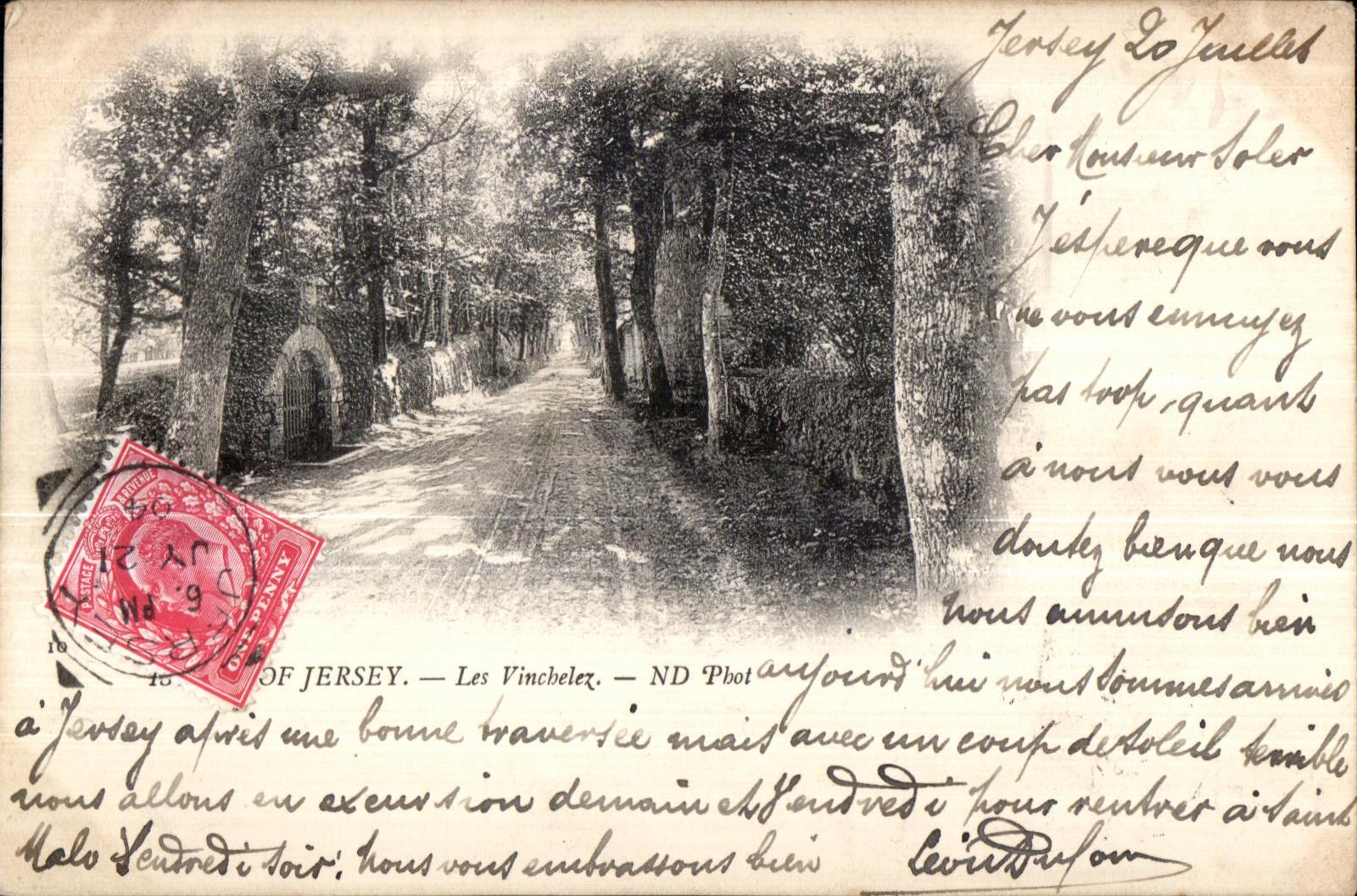 CPA Jersey Vincehlez