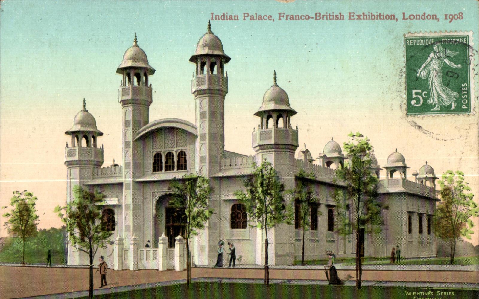 CPA Indian De luxe hotel Free British London Exhibition