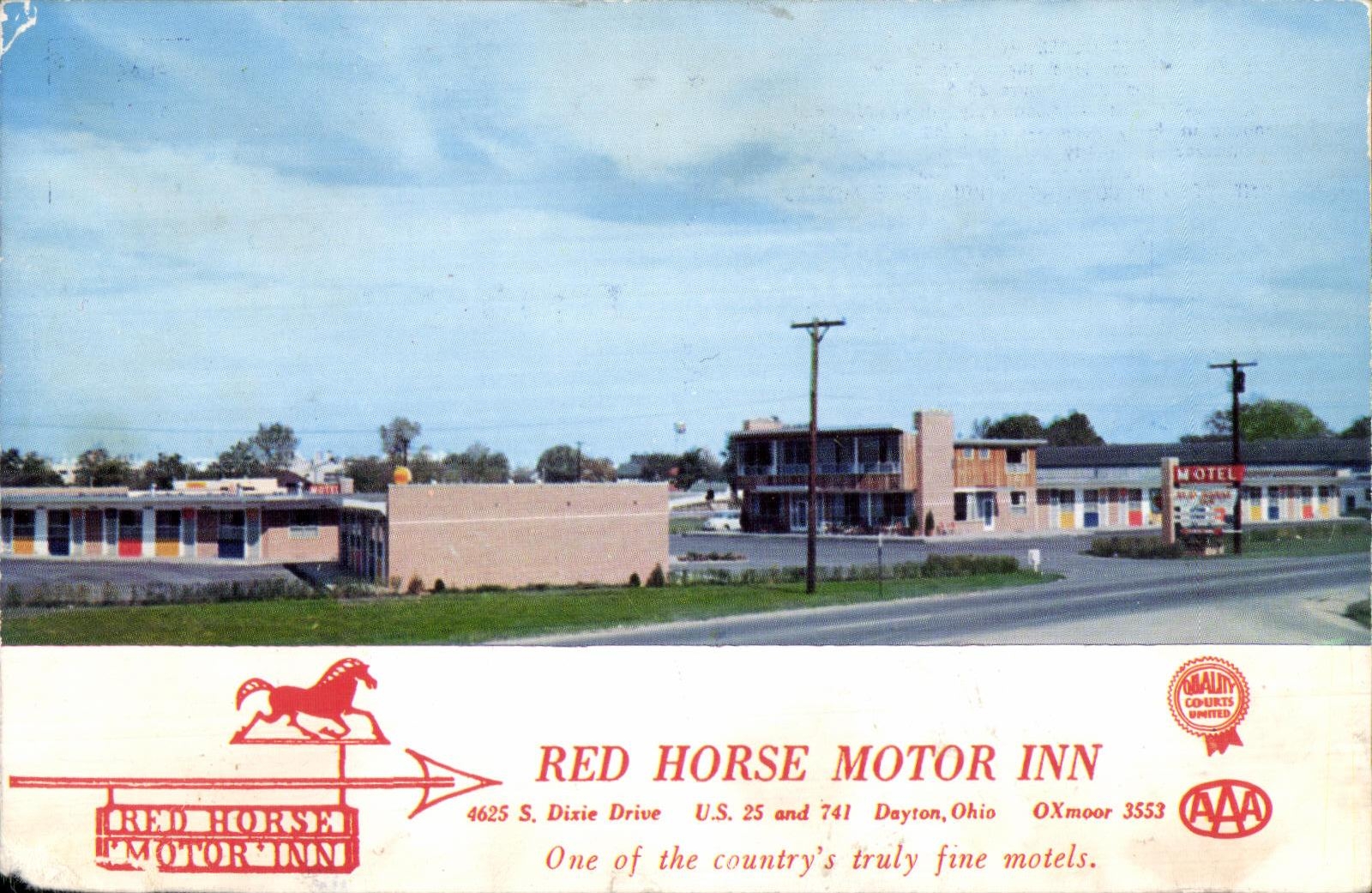 Fine CPA Red Horse Motor Inn One off the country truly motels