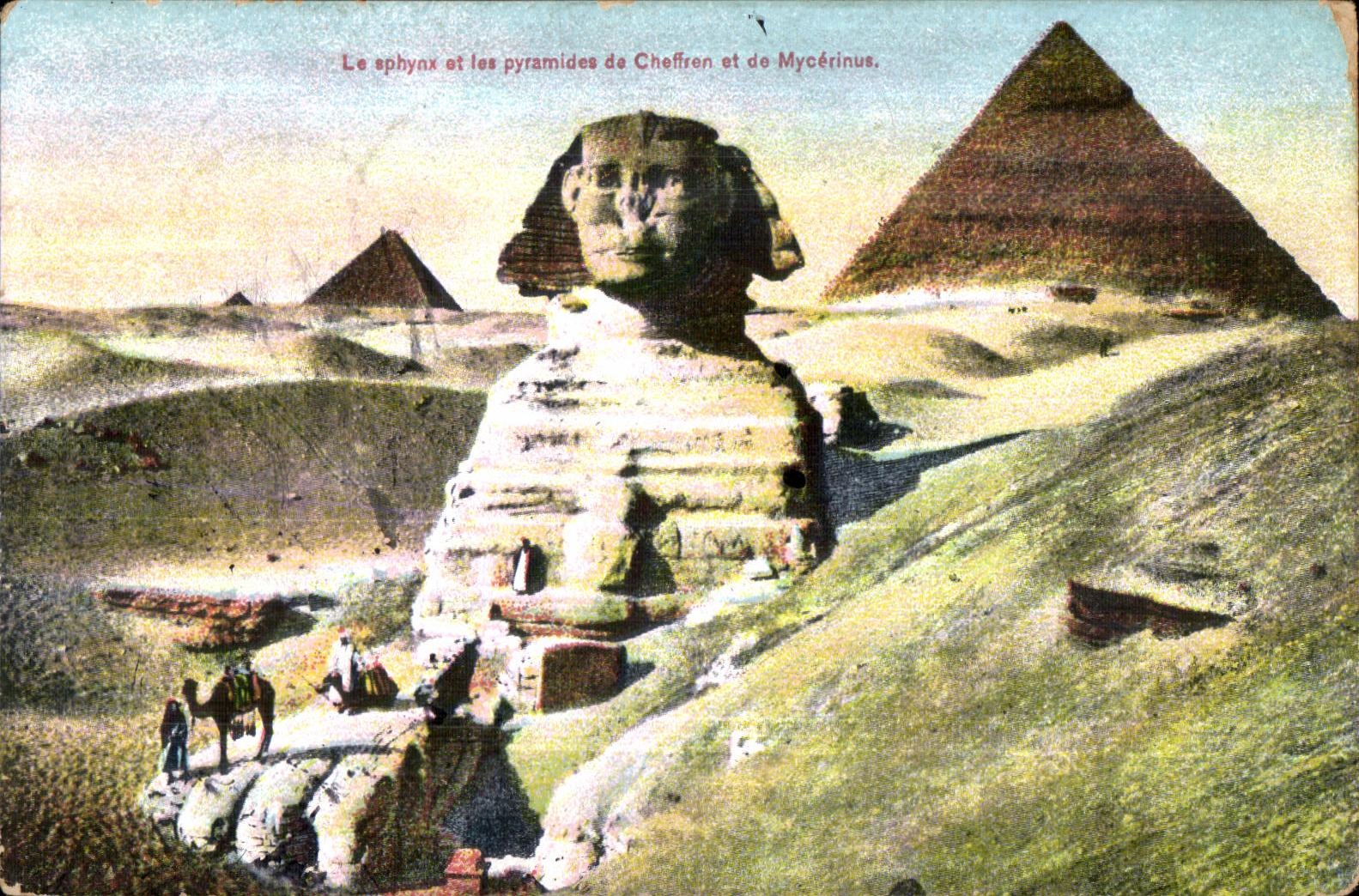 CPA el sphynx y las pirAmides de Cheffren y de Mycerinus