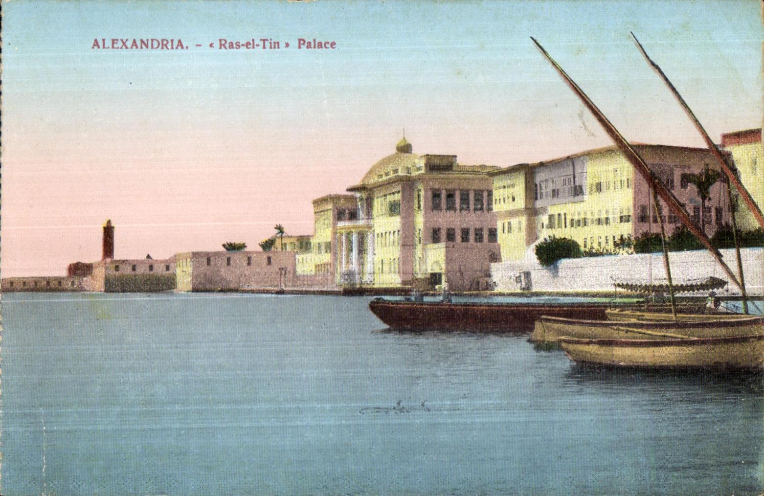 La lata del EL de CPA Alexandria Ras coloca Egipto Egipto