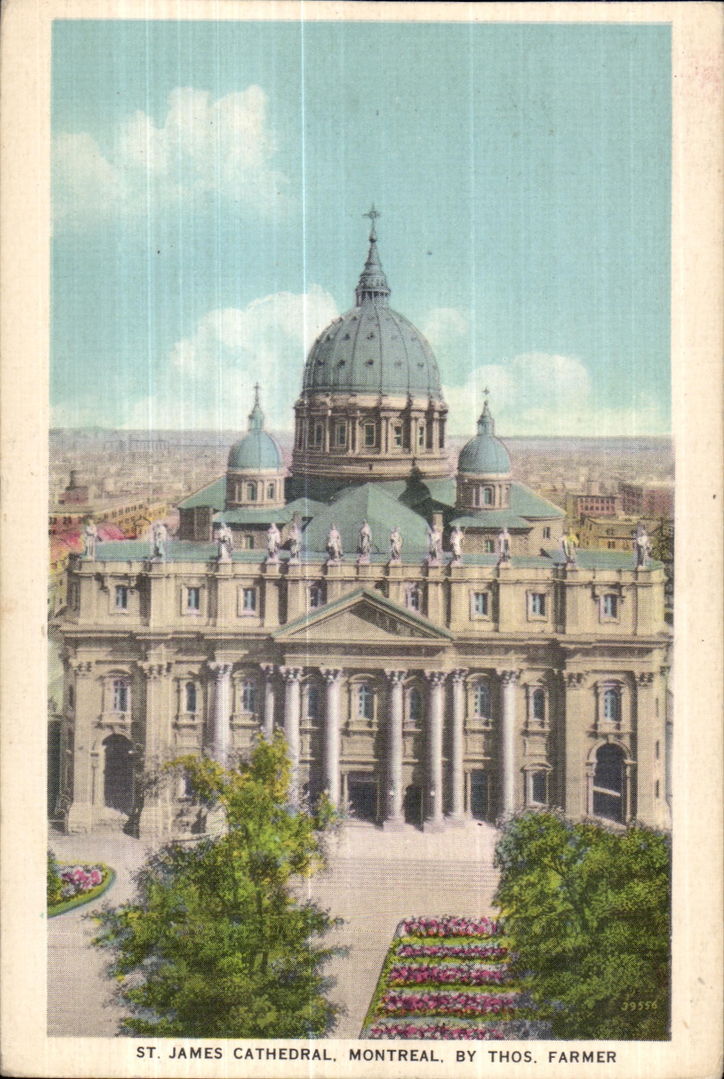 CPA St James Cathedral Montreal by Thos Farmer