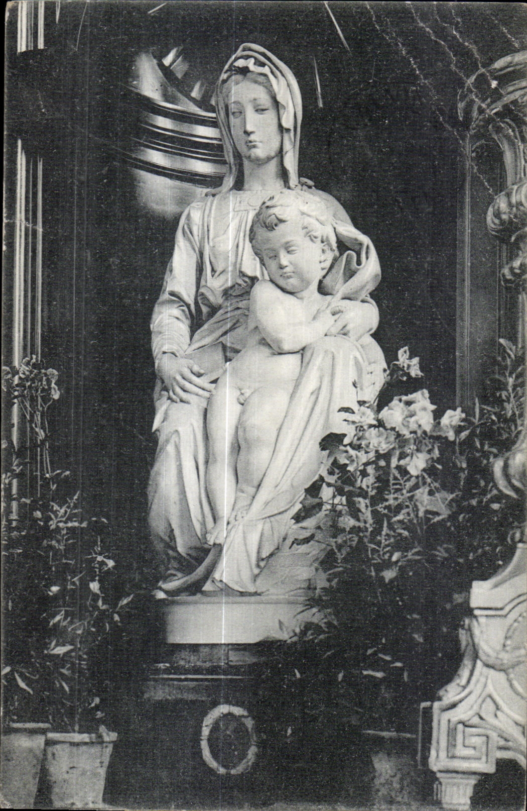 CPA Bruges the Virgin and child by Michel Angel Notre Dame Church