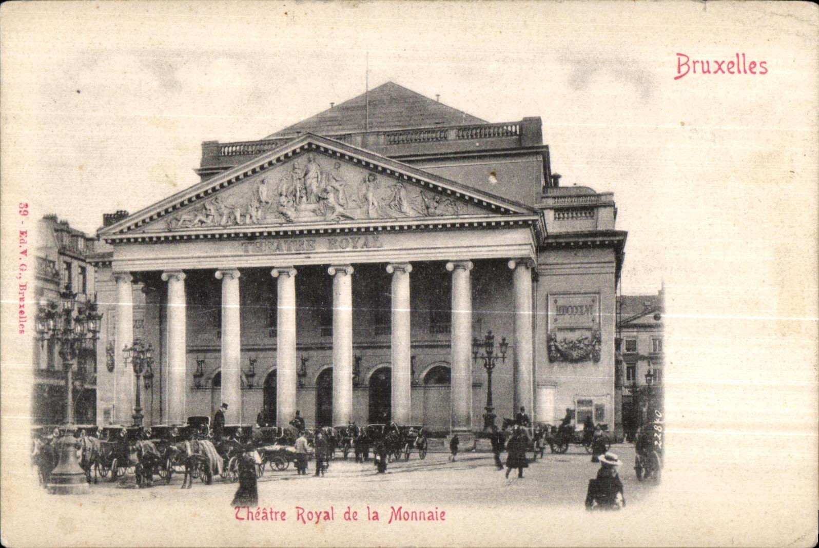 Teatro real de CPA Bruselas de la moneda