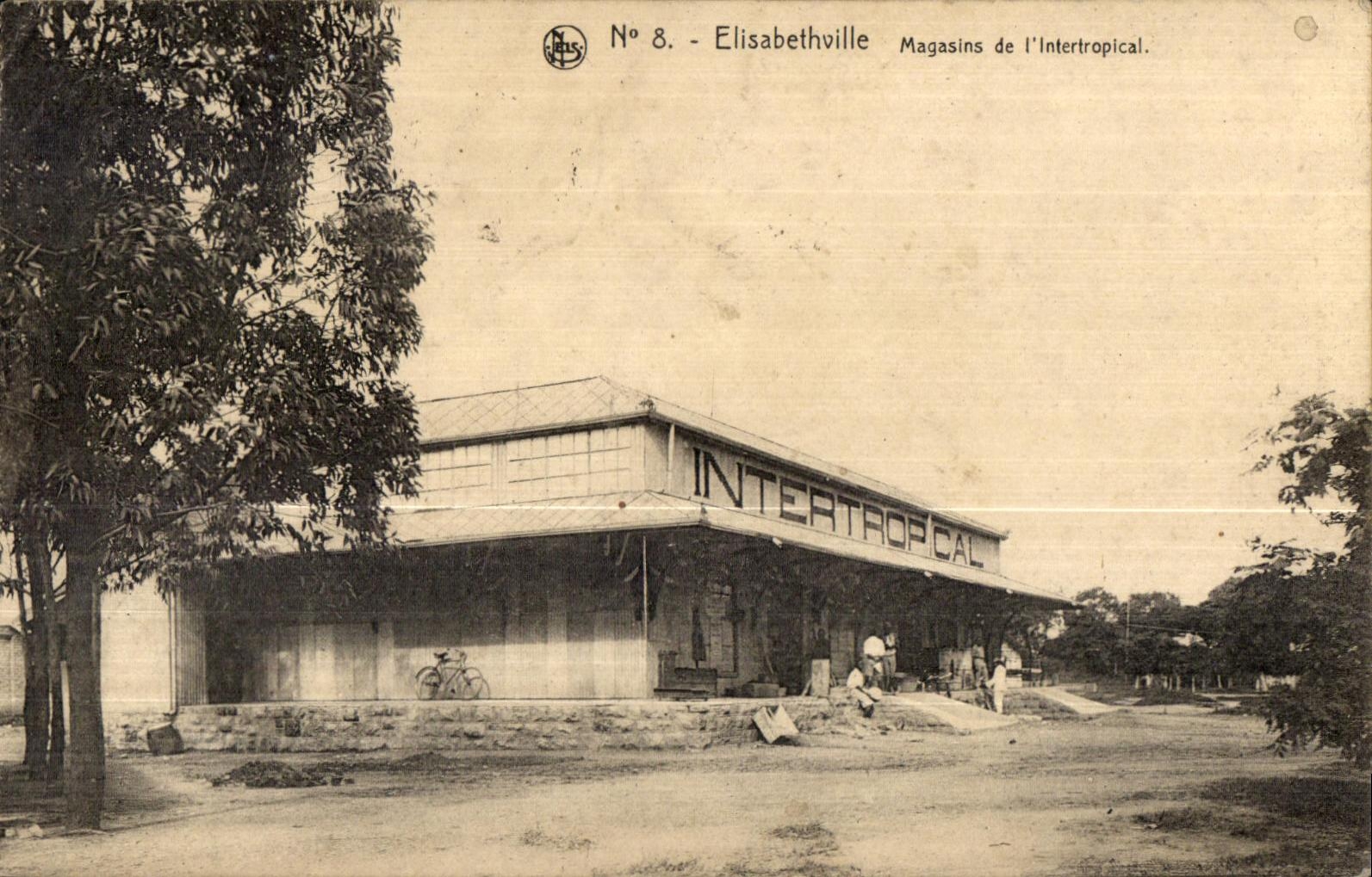 CPA Elisabethivlle Magsins de l Intertropical