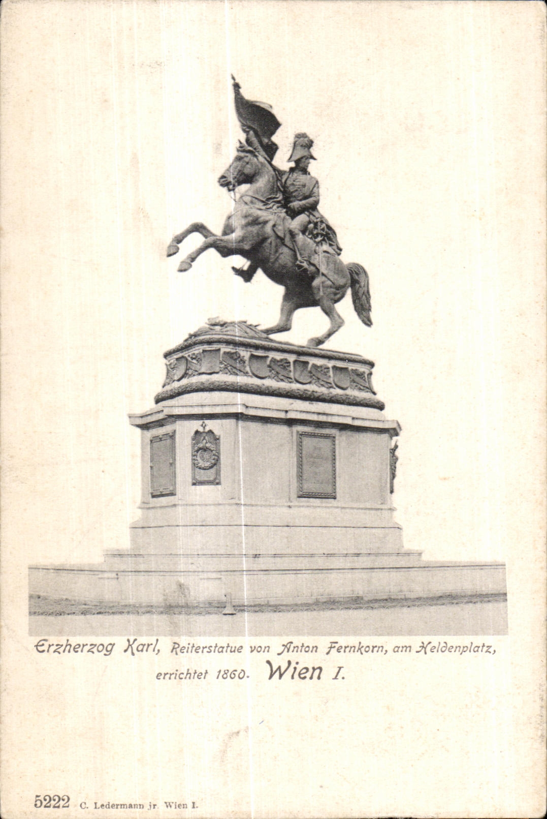 CPA Wien rzherzog Xarl Reiterstatue 