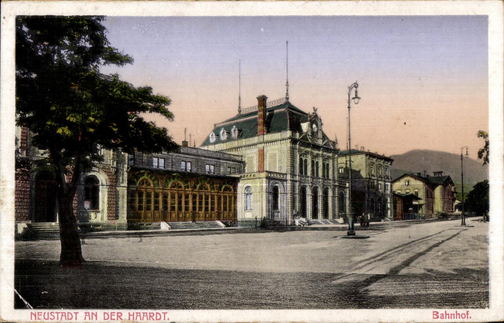 CPA Neustadt An Der Haardt Bahnhof
