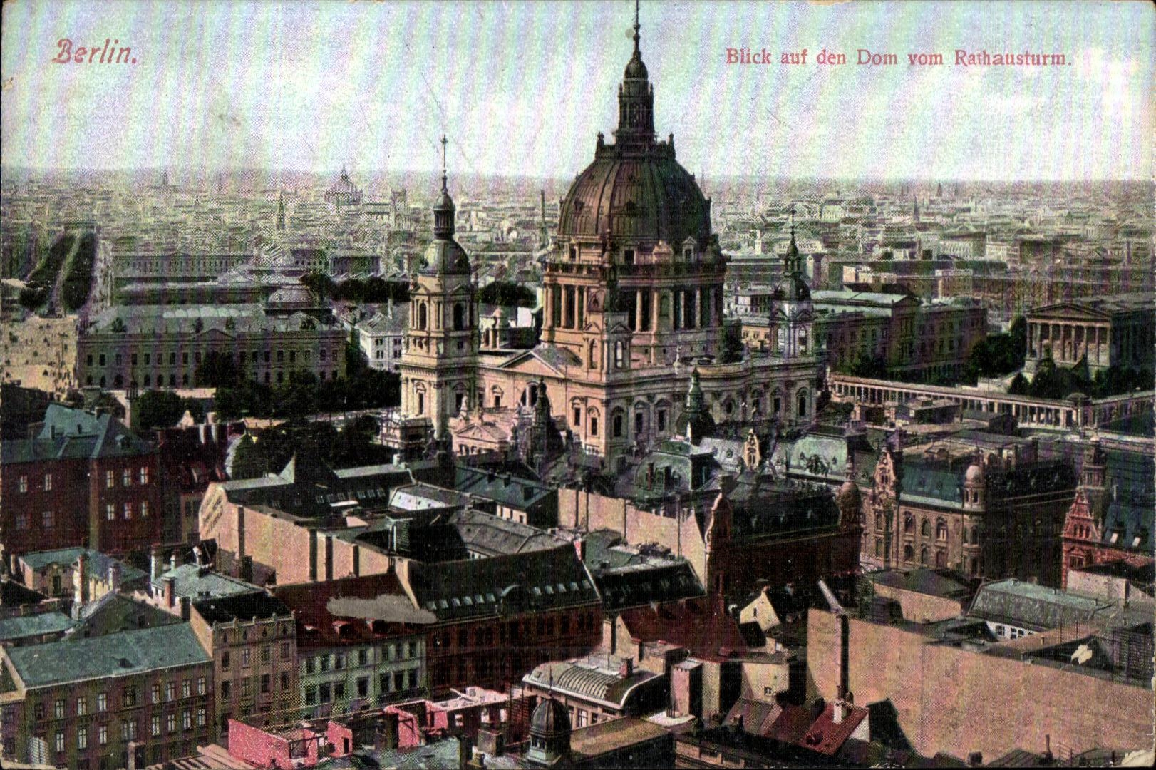 CPA Blick auf den Dom vom Rathausturm