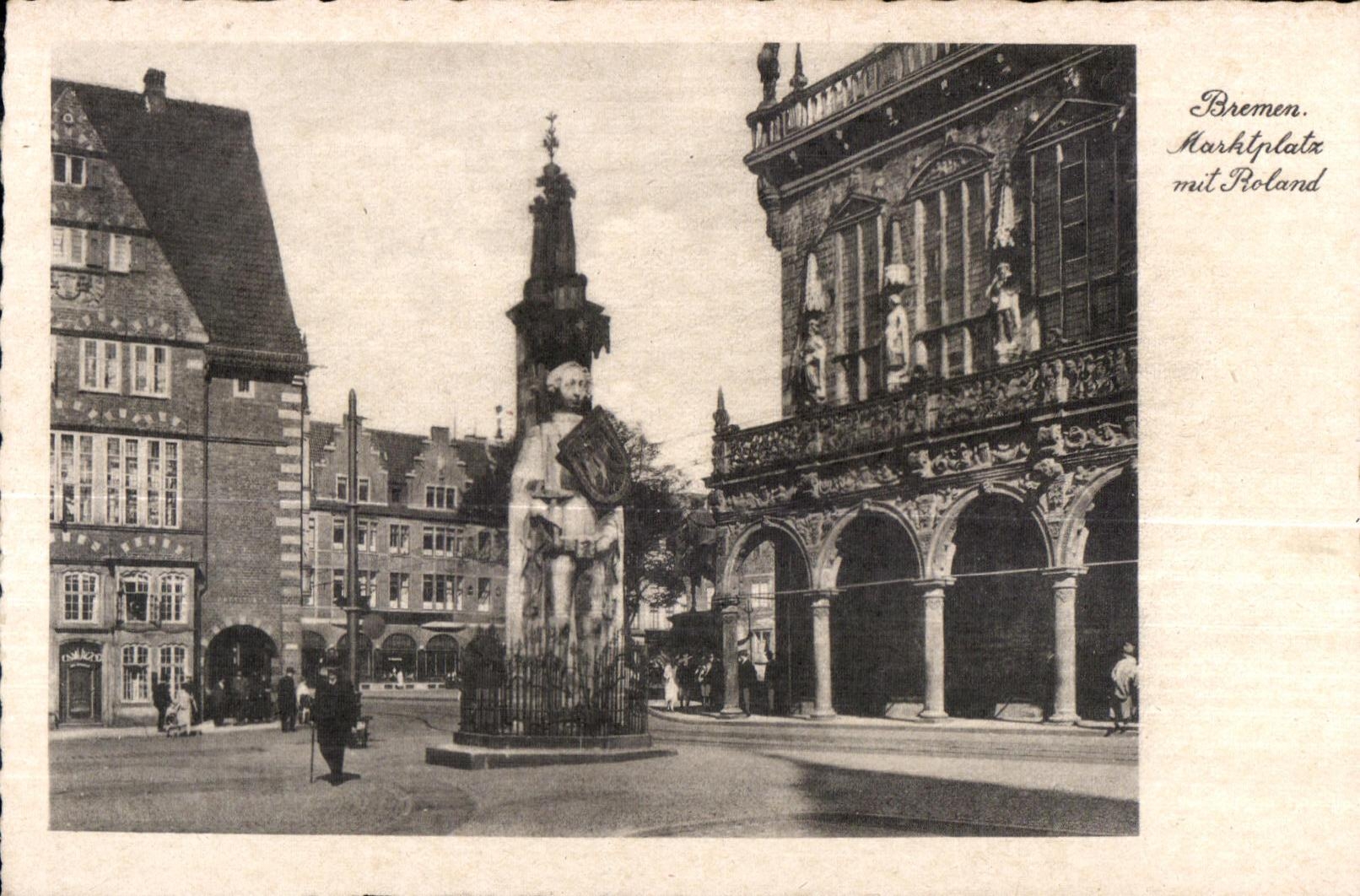 CPA Bremen Harktplatz put Roland