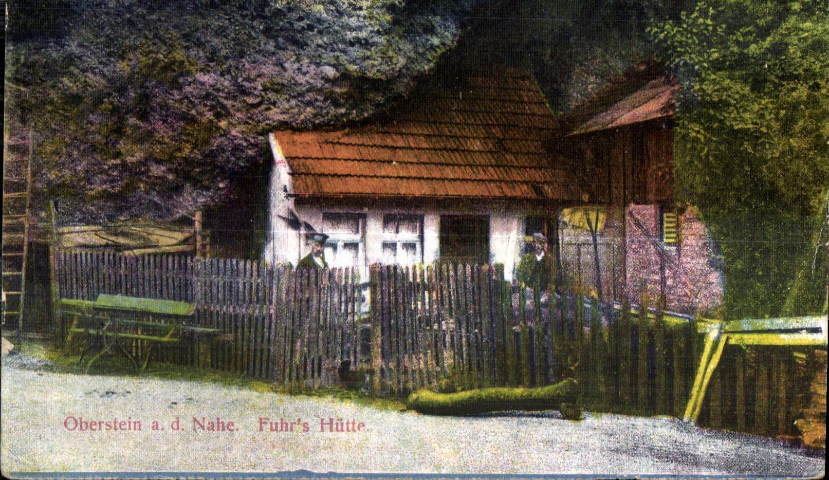CPA Oberstein a d NaheFuhr s Hutte