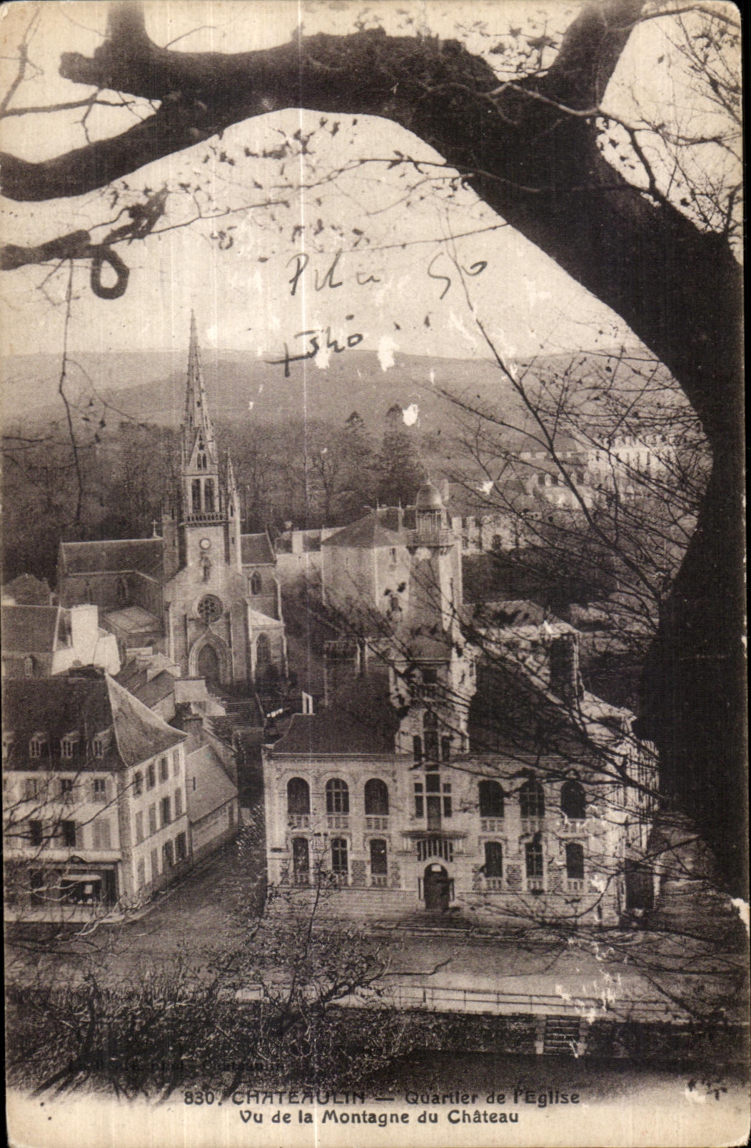 Chateaulin - District of Church - CPA