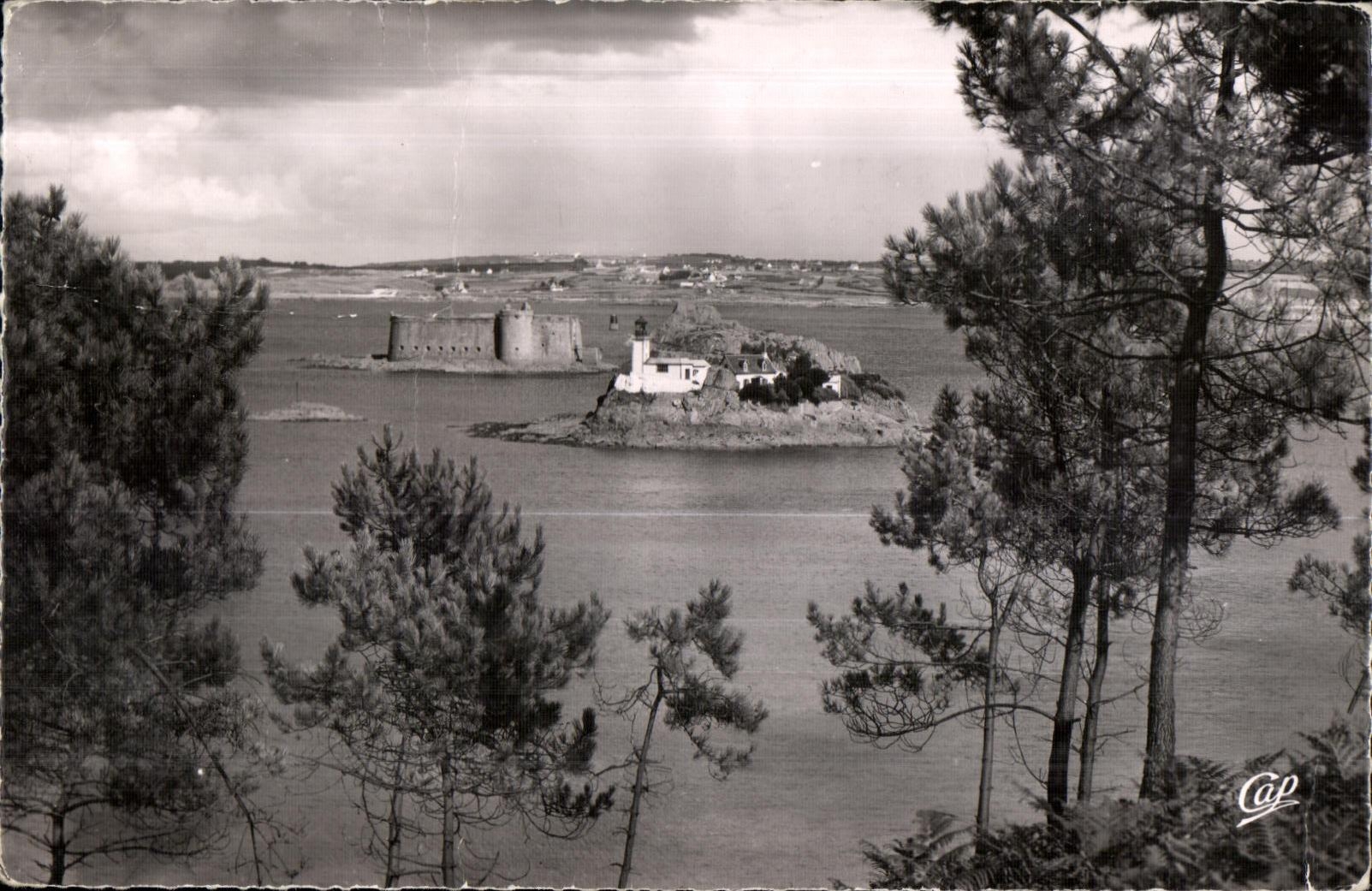 Carantec - CPSM - L Ile Louet et le Chateau du Toureau -