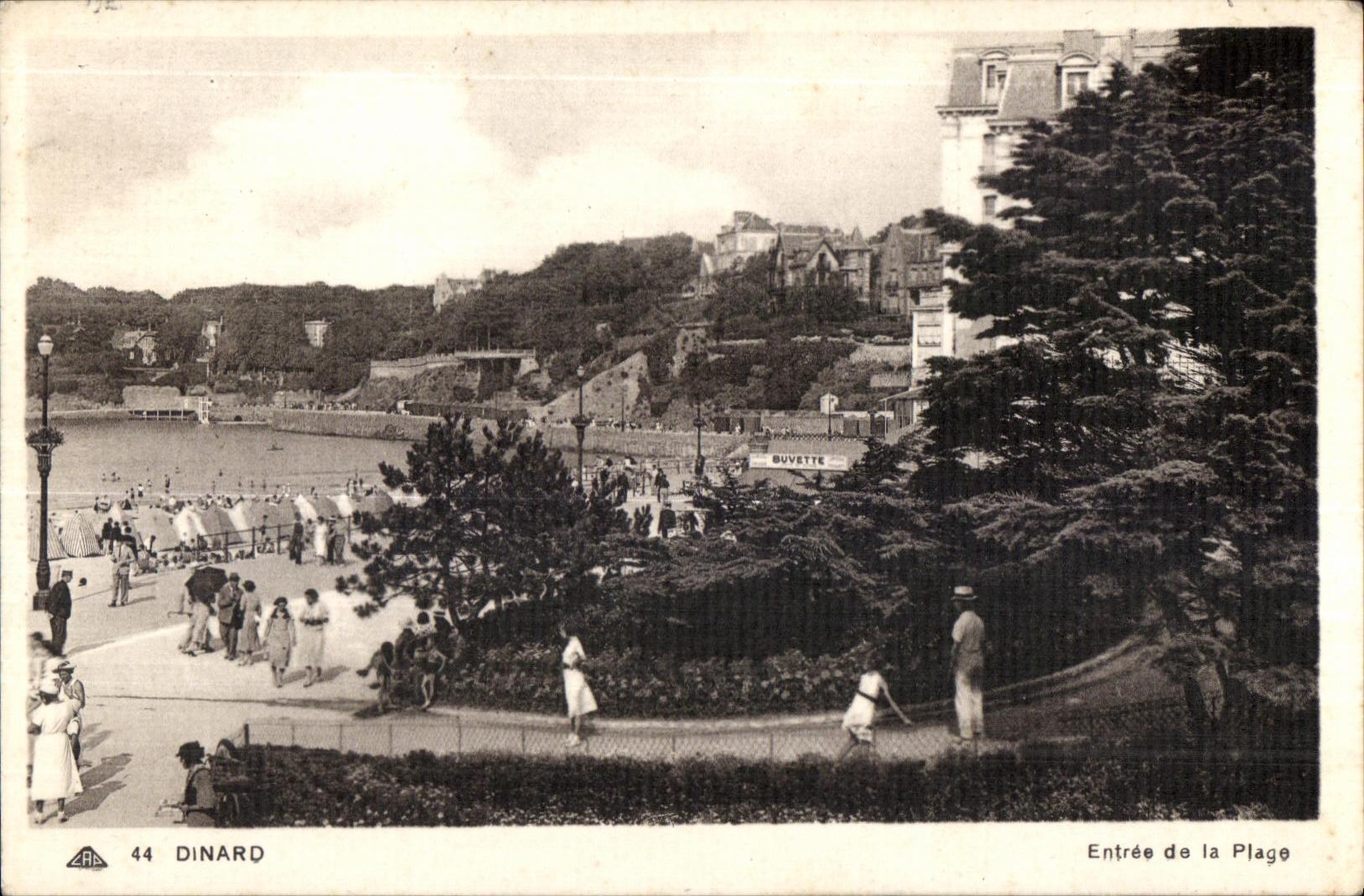 Dinard - Entree de la Plage - CPA 