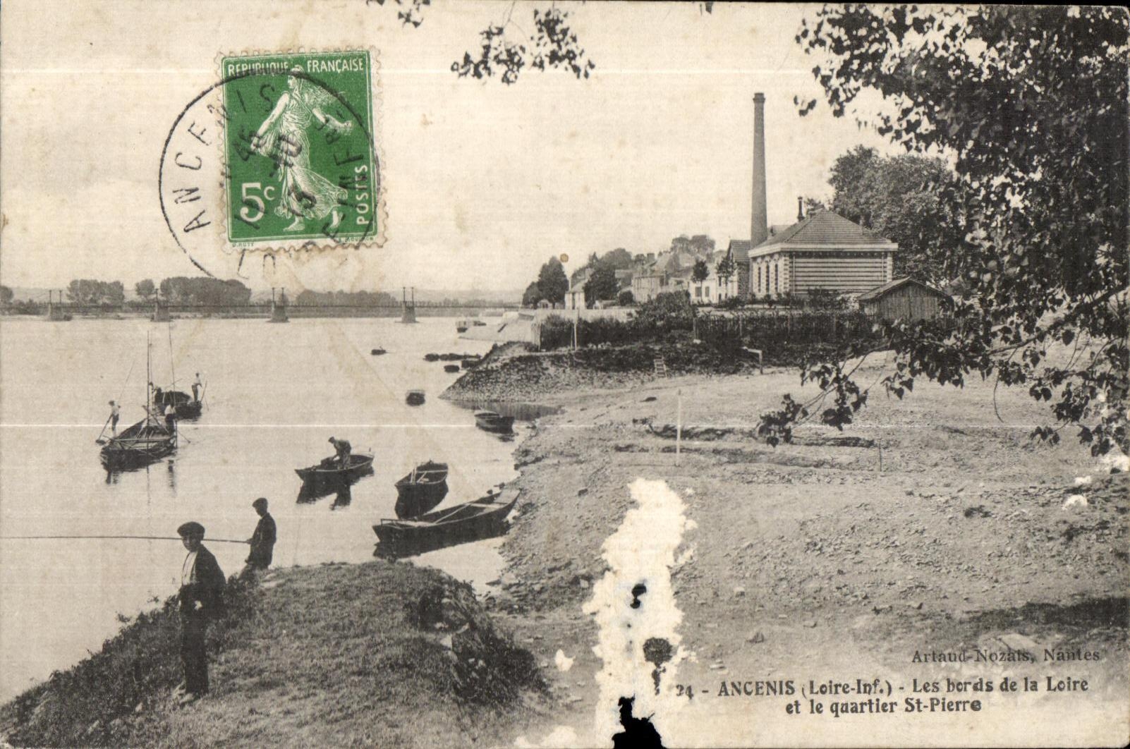 Ancenis - Les Bords de la Loire - Quartier St Pierre - CPA 