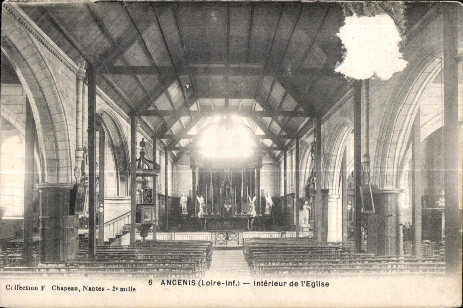 Ancenis - Interieur de l Eglise - CPA 