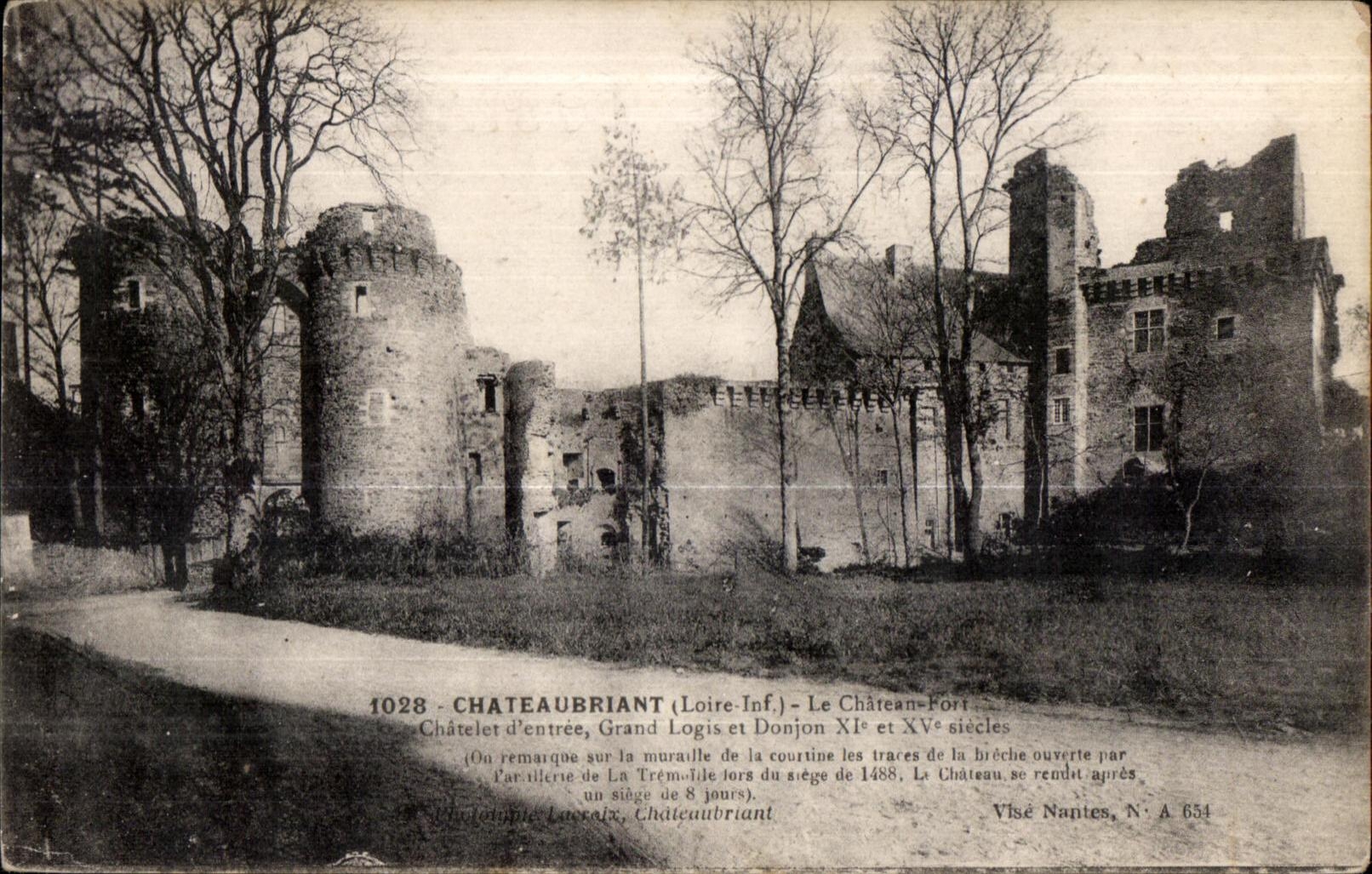 Chateaubriant - the Castle Fort - CPA