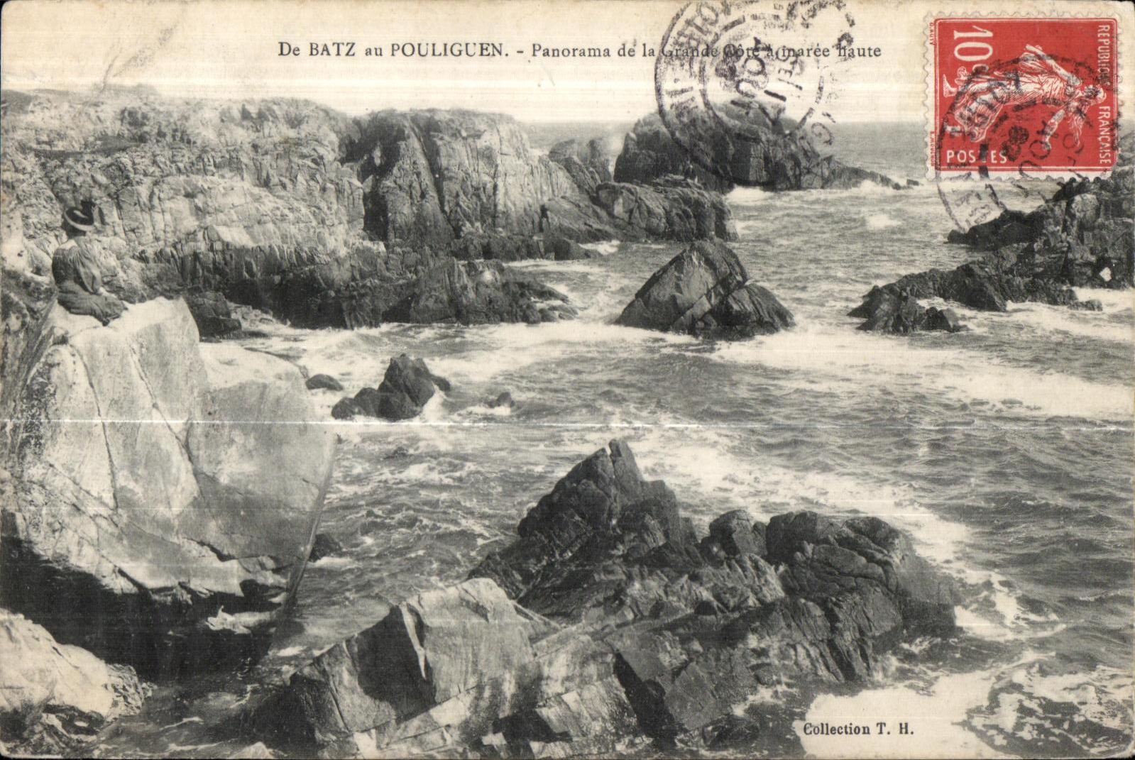 CPA De Batz en el panorama de Pouliguen de la alta marea