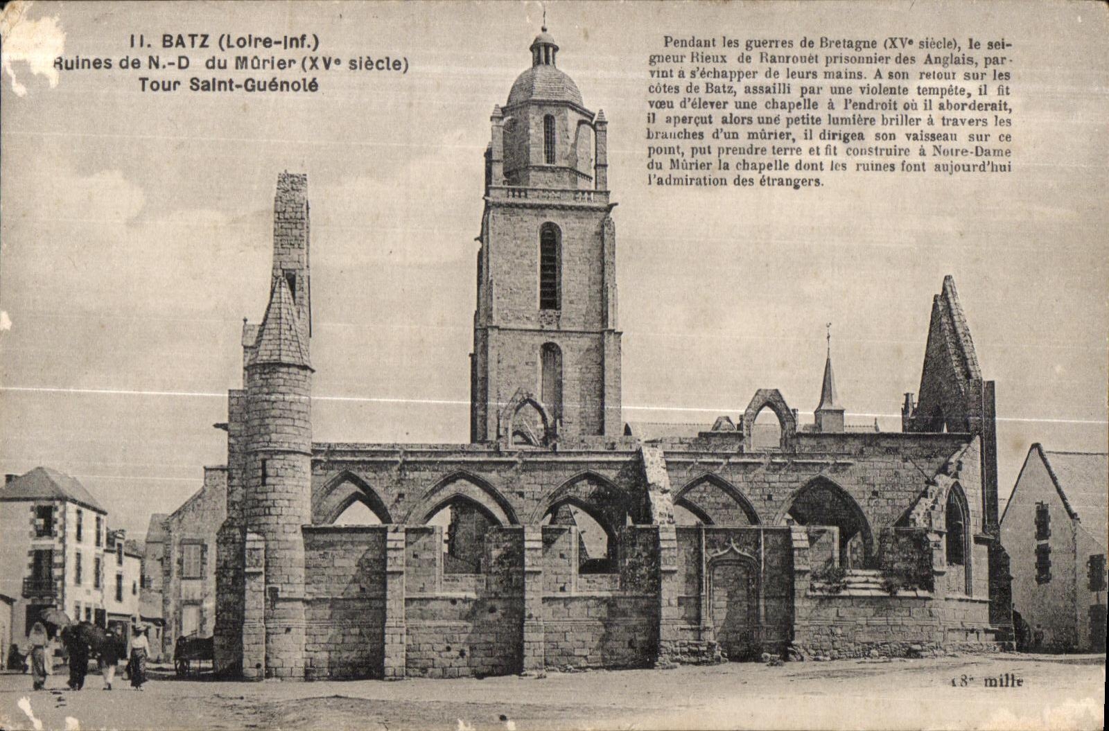 CPA Batz Ruiness of Of Morier Turn Saint Guenole