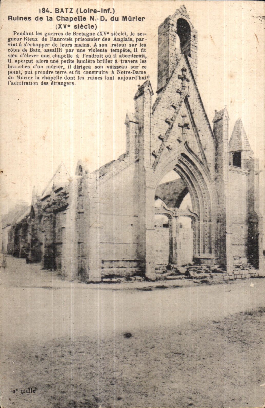 Ruinas de CPA Batz de la cAmara acorazada de Morier