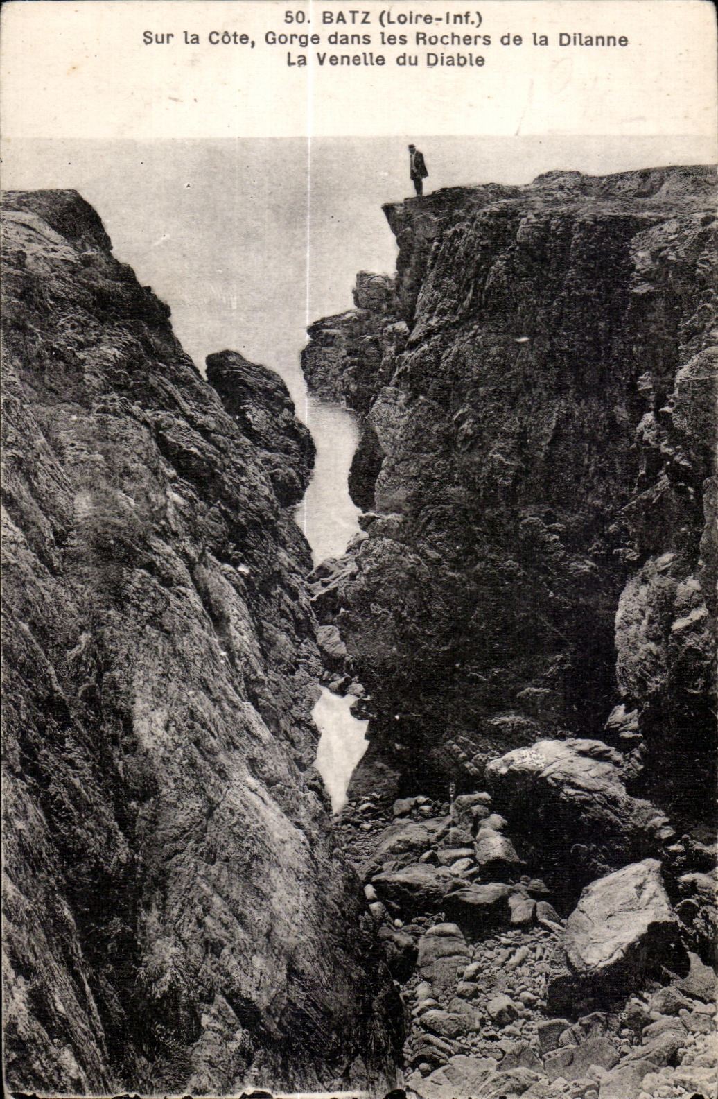 Ciudad de Batz - el callejon del diablo - CPA