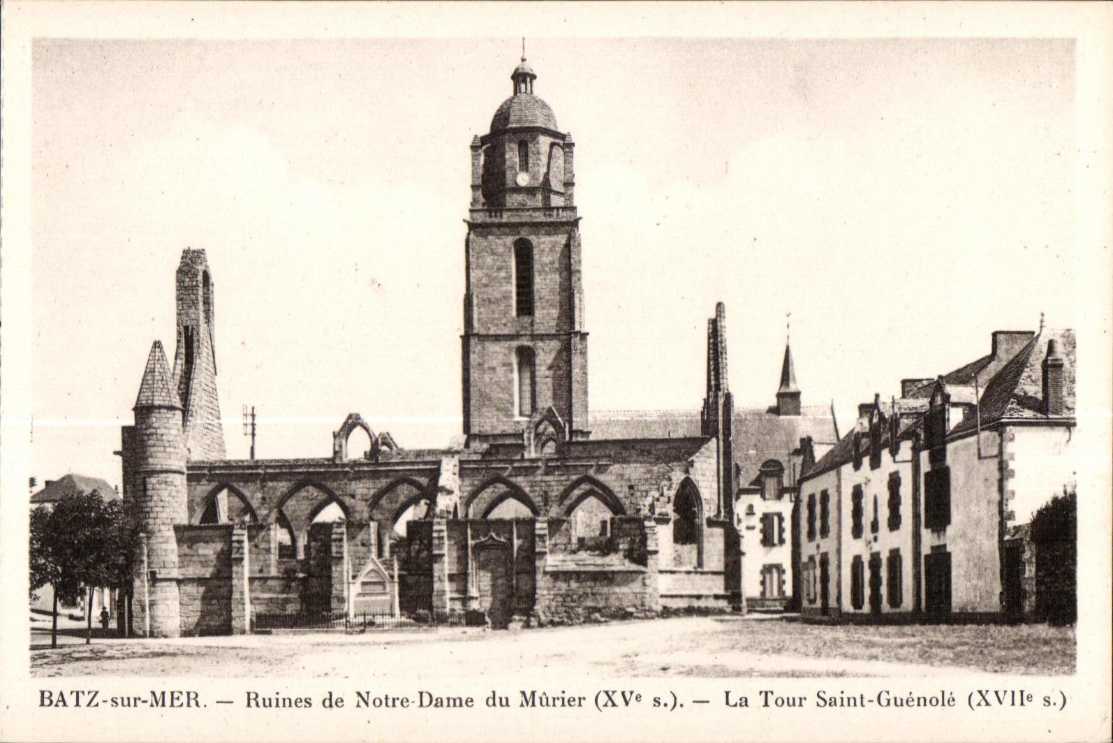 Borough of Batz - Ruins of Notre Dame of the Mulberry tree - CPA