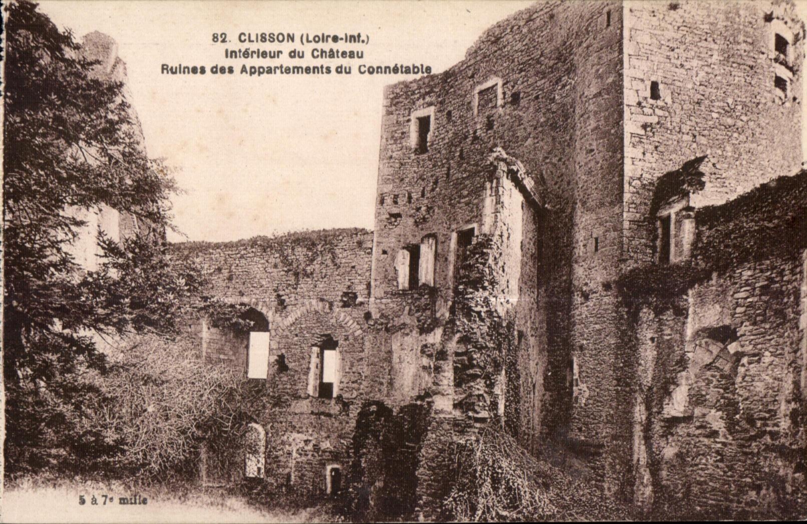 Clisson - Interior of the Castle - CPA