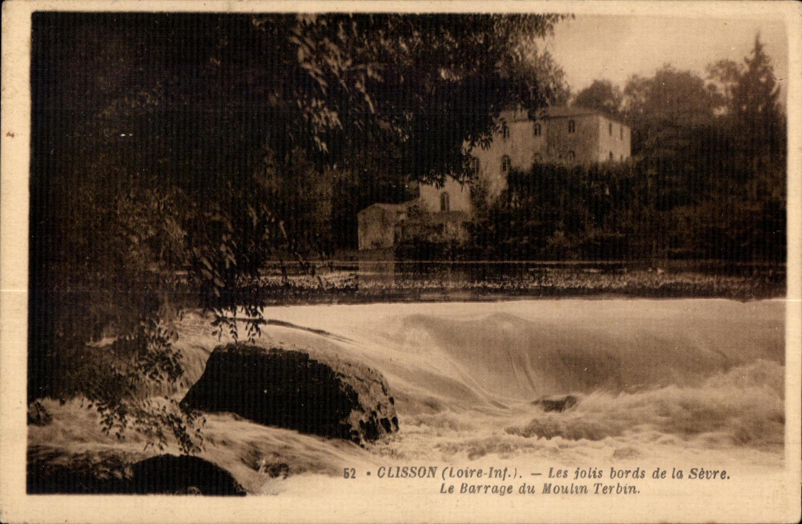 Clisson - los bordes de separa la detencion del molino de Terbin - CPA